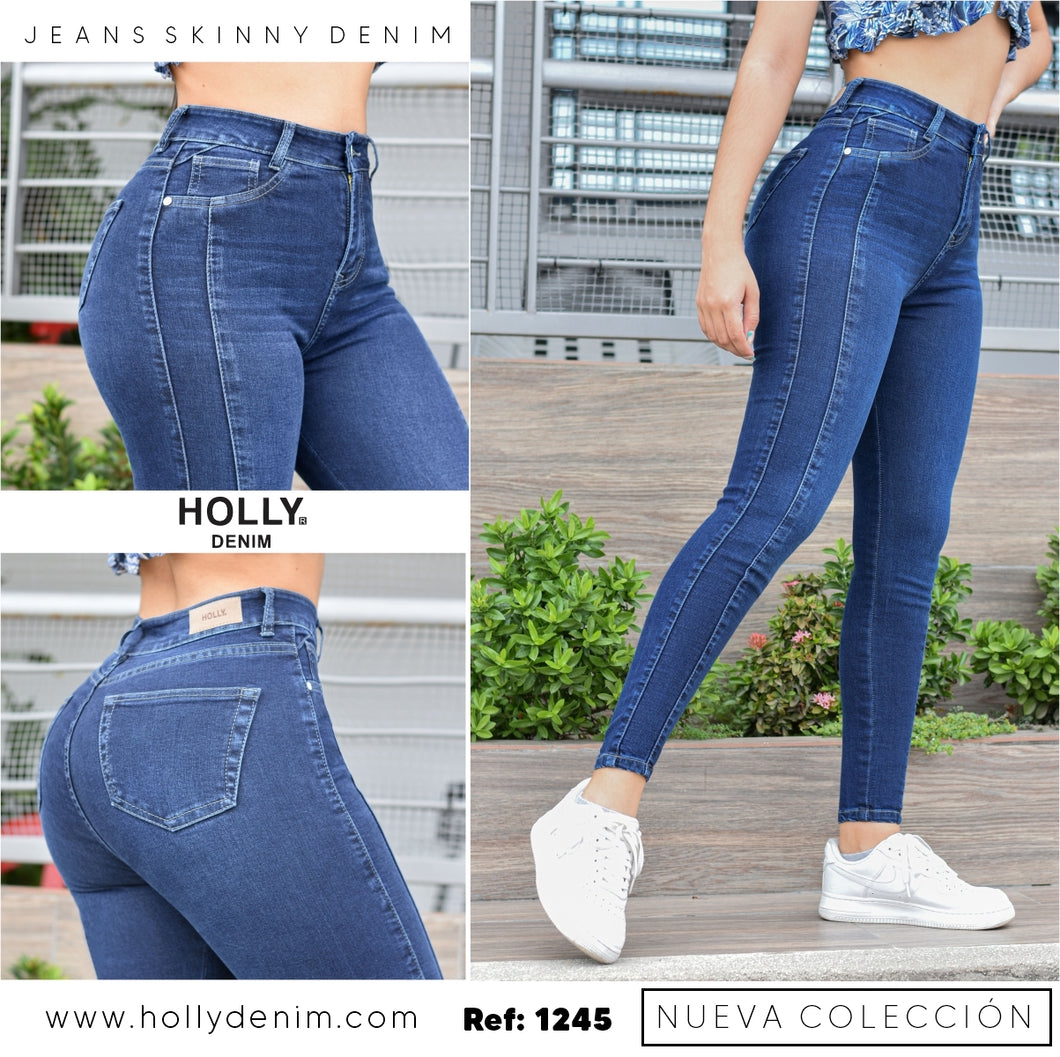 JEANS SKINNY TIRO ALTO MUJER 1245