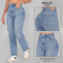 Cargar imagen en el visor de la galería, MOM JEANS TIRO ALTO MUJER 1311
