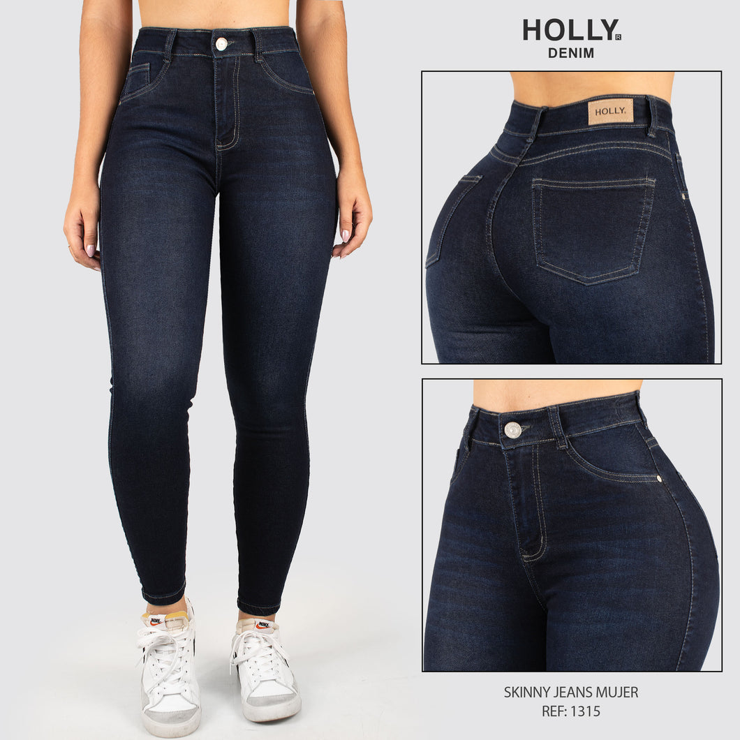JEANS SKINNY TIRO ALTO MUJER 1315