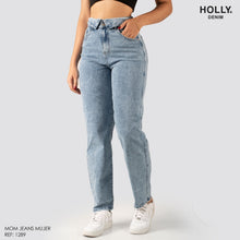 Cargar imagen en el visor de la galería, MOM JEANS TIRO ALTO MUJER 1289

