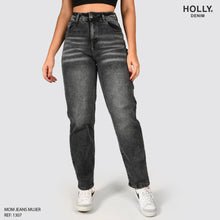 Cargar imagen en el visor de la galería, MOM JEANS TIRO ALTO MUJER 1307
