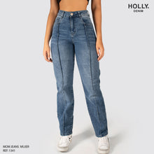 Cargar imagen en el visor de la galería, MOM JEANS TIRO ALTO MUJER 1341
