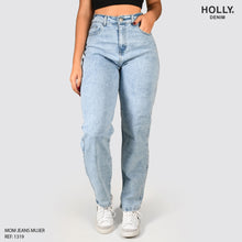 Cargar imagen en el visor de la galería, MOM JEANS TIRO ALTO MUJER 1319
