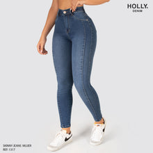 Cargar imagen en el visor de la galería, JEANS SKINNY TIRO ALTO MUJER 1317
