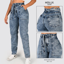 Cargar imagen en el visor de la galería, MOM JEANS TIRO ALTO MUJER 1323
