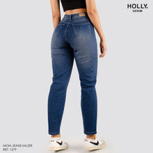 Cargar imagen en el visor de la galería, MOM JEANS TIRO ALTO MUJER 1279
