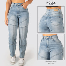 Cargar imagen en el visor de la galería, MOM JEANS TIRO ALTO MUJER 1339
