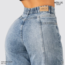 Cargar imagen en el visor de la galería, MOM JEANS TIRO ALTO MUJER 1337
