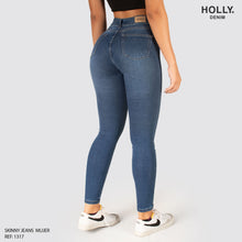 Cargar imagen en el visor de la galería, JEANS SKINNY TIRO ALTO MUJER 1317
