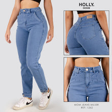 Cargar imagen en el visor de la galería, MOM JEANS TIRO ALTO MUJER 1262
