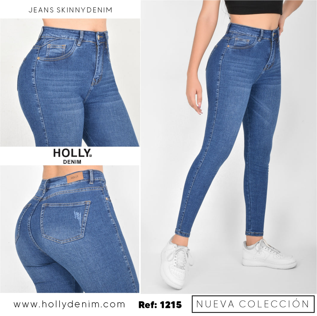JEANS SKINNY TIRO ALTO MUJER 1215
