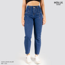 Cargar imagen en el visor de la galería, MOM JEANS TIRO ALTO MUJER 1276
