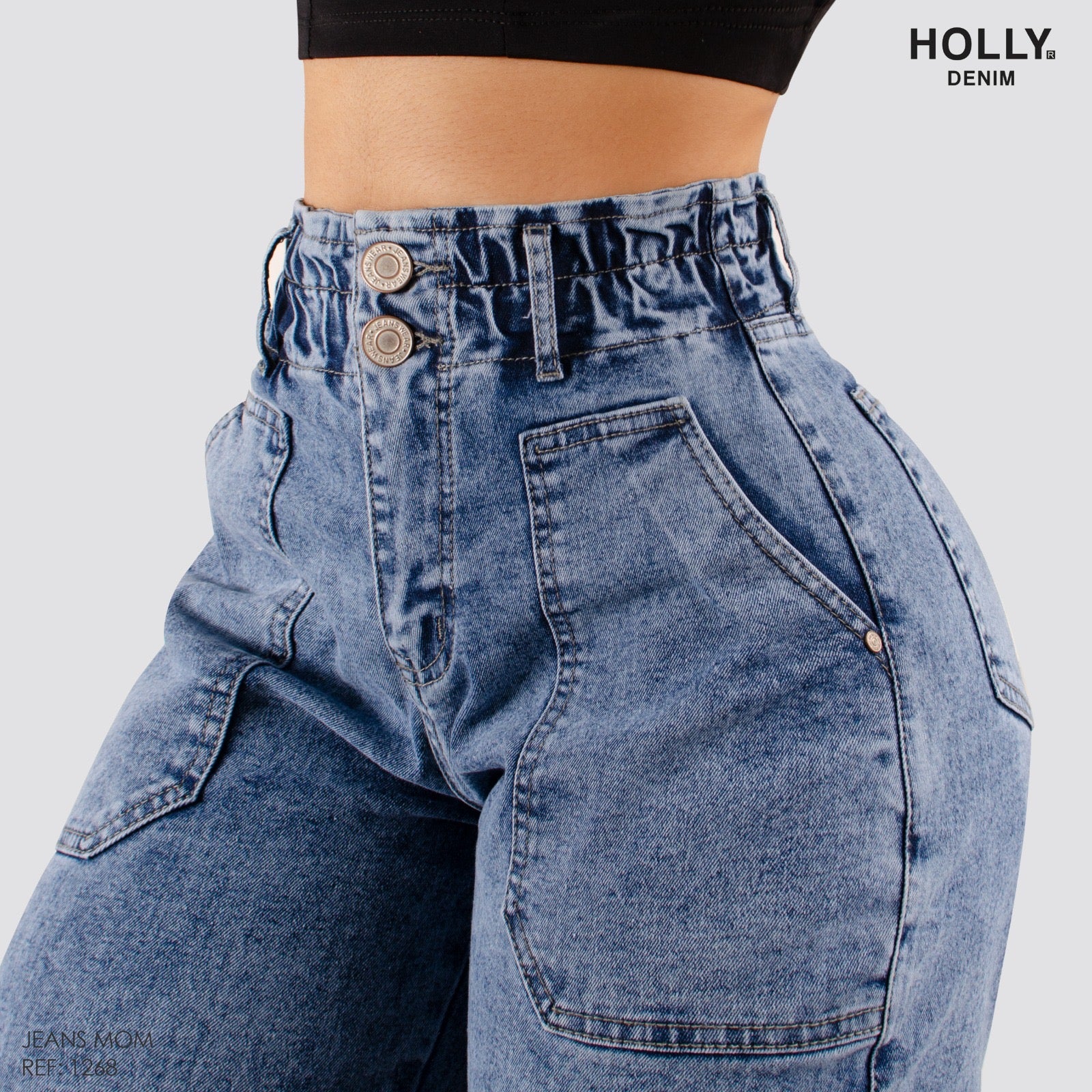 Mom Jeans Jeans Tiro Alto Mujer BogotÃ¡ MOM JEANS TIRO ALTO MUJER 1268