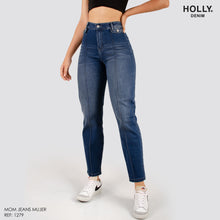 Cargar imagen en el visor de la galería, MOM JEANS TIRO ALTO MUJER 1279
