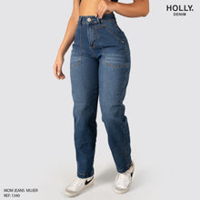 Cargar imagen en el visor de la galería, MOM JEANS TIRO ALTO MUJER 1340
