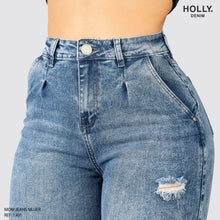 Cargar imagen en el visor de la galería, MOM JEANS TIRO ALTO MUJER 1301
