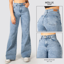 Cargar imagen en el visor de la galería, JEAN MOM FLARE TIRO ALTO 1326
