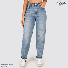 Cargar imagen en el visor de la galería, MOM JEANS TIRO ALTO MUJER 1324
