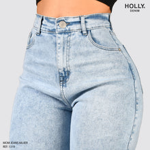 Cargar imagen en el visor de la galería, MOM JEANS TIRO ALTO MUJER 1319
