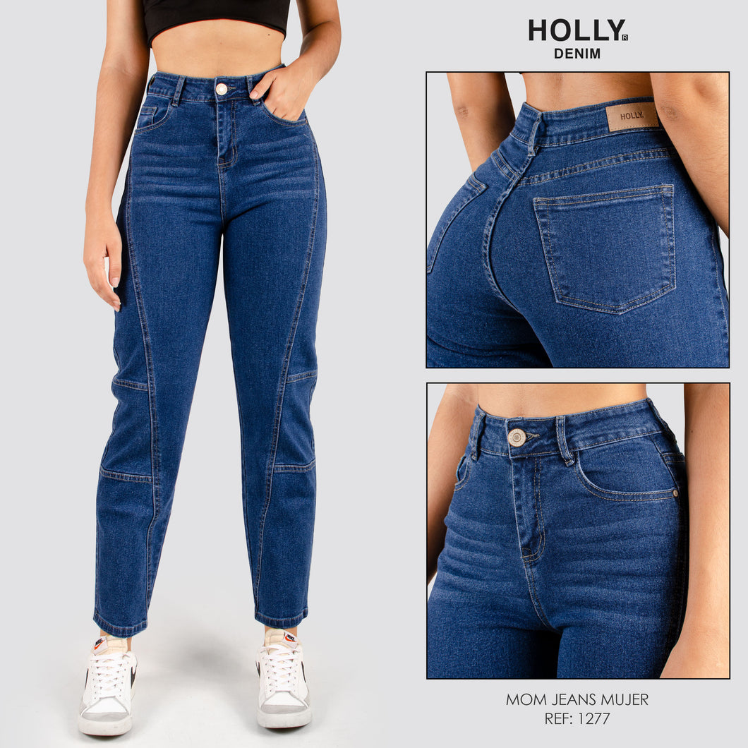 MOM JEANS TIRO ALTO MUJER 1277