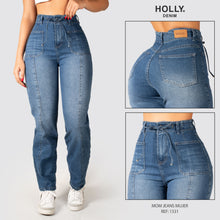 Cargar imagen en el visor de la galería, MOM JEANS TIRO ALTO MUJER 1331
