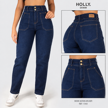 Cargar imagen en el visor de la galería, MOM JEANS TIRO ALTO MUJER 1340
