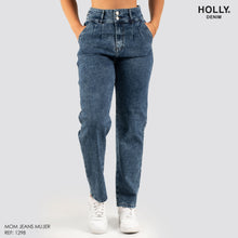 Cargar imagen en el visor de la galería, MOM JEANS TIRO ALTO MUJER 1298
