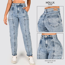 Cargar imagen en el visor de la galería, MOM JEANS TIRO ALTO MUJER 1325
