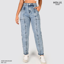 Cargar imagen en el visor de la galería, MOM JEANS TIRO ALTO MUJER 1325
