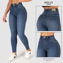 Cargar imagen en el visor de la galería, JEANS SKINNY TIRO ALTO MUJER 1317

