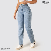 Cargar imagen en el visor de la galería, MOM JEANS TIRO ALTO MUJER 1329

