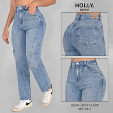 Cargar imagen en el visor de la galería, MOM JEANS TIRO ALTO MUJER 1311
