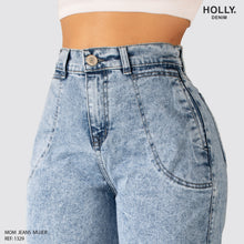 Cargar imagen en el visor de la galería, MOM JEANS TIRO ALTO MUJER 1329
