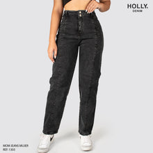 Cargar imagen en el visor de la galería, MOM JEANS TIRO ALTO MUJER 1303
