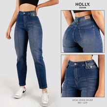 Cargar imagen en el visor de la galería, MOM JEANS TIRO ALTO MUJER 1279
