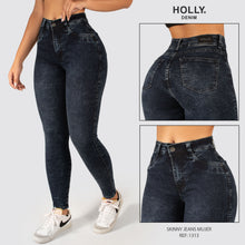 Cargar imagen en el visor de la galería, JEANS SKINNY TIRO ALTO MUJER 1313
