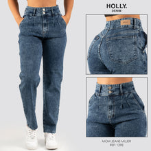 Cargar imagen en el visor de la galería, MOM JEANS TIRO ALTO MUJER 1298
