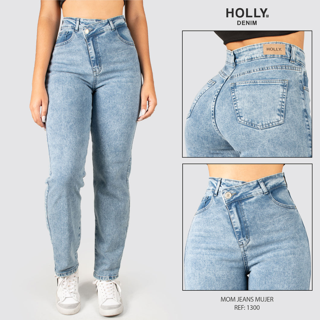 MOM JEANS TIRO ALTO MUJER 1300