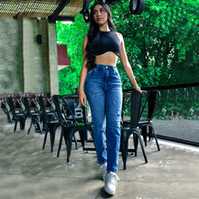 Cargar imagen en el visor de la galería, MOM JEANS TIRO ALTO MUJER 1249

