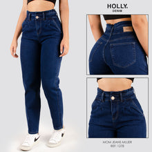 Cargar imagen en el visor de la galería, MOM JEANS TIRO ALTO MUJER 1278
