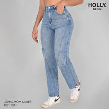 Cargar imagen en el visor de la galería, MOM JEANS TIRO ALTO MUJER 1311
