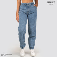 Cargar imagen en el visor de la galería, MOM JEANS TIRO ALTO MUJER 1296
