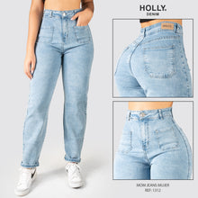 Cargar imagen en el visor de la galería, MOM JEANS TIRO ALTO MUJER 1312
