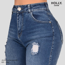 Cargar imagen en el visor de la galería, MOM JEANS TIRO ALTO MUJER 1308

