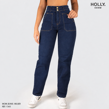 Cargar imagen en el visor de la galería, MOM JEANS TIRO ALTO MUJER 1340
