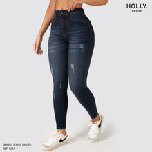 Cargar imagen en el visor de la galería, JEANS SKINNY TIRO ALTO MUJER 1334
