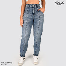 Cargar imagen en el visor de la galería, MOM JEANS TIRO ALTO MUJER 1321

