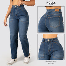 Cargar imagen en el visor de la galería, MOM JEANS TIRO ALTO MUJER 1340
