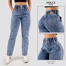 Cargar imagen en el visor de la galería, MOM JEANS TIRO ALTO MUJER 1268
