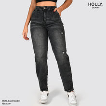 Cargar imagen en el visor de la galería, MOM JEANS TIRO ALTO MUJER 1309
